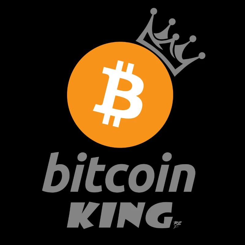 Bitcoin King Crown Logo Tee