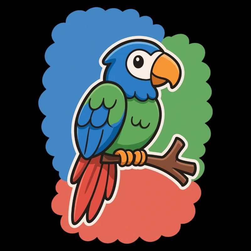 oiseau mignon, petit perroquet
