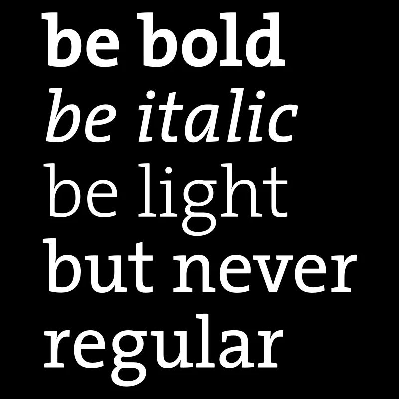 be never regular