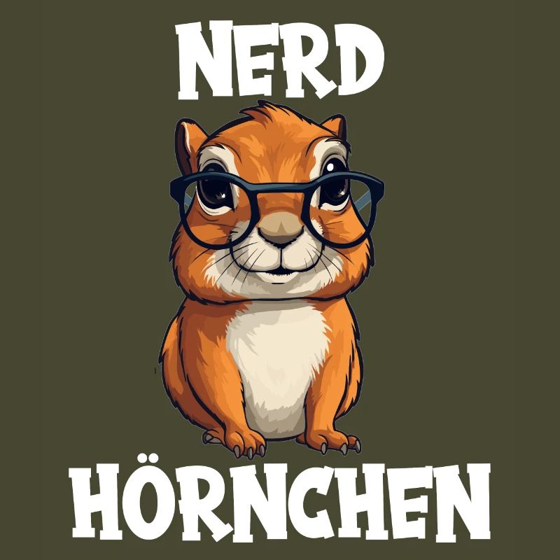 Nerdhörnchen Junge Jungen Erdhörnchen Nerdy Nerd