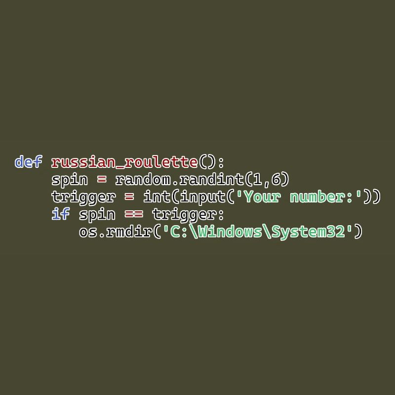 Python Russian Roulette