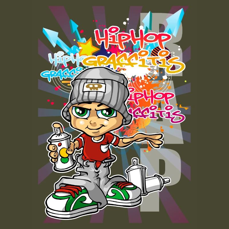 Junge Graffiti