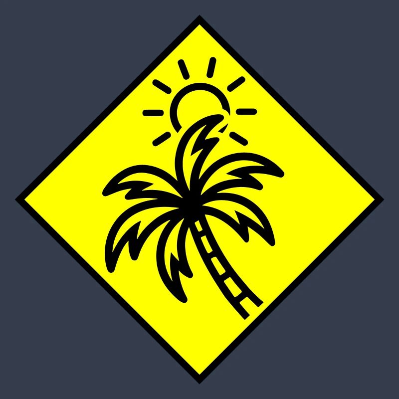 Palm Tree Sun Icon