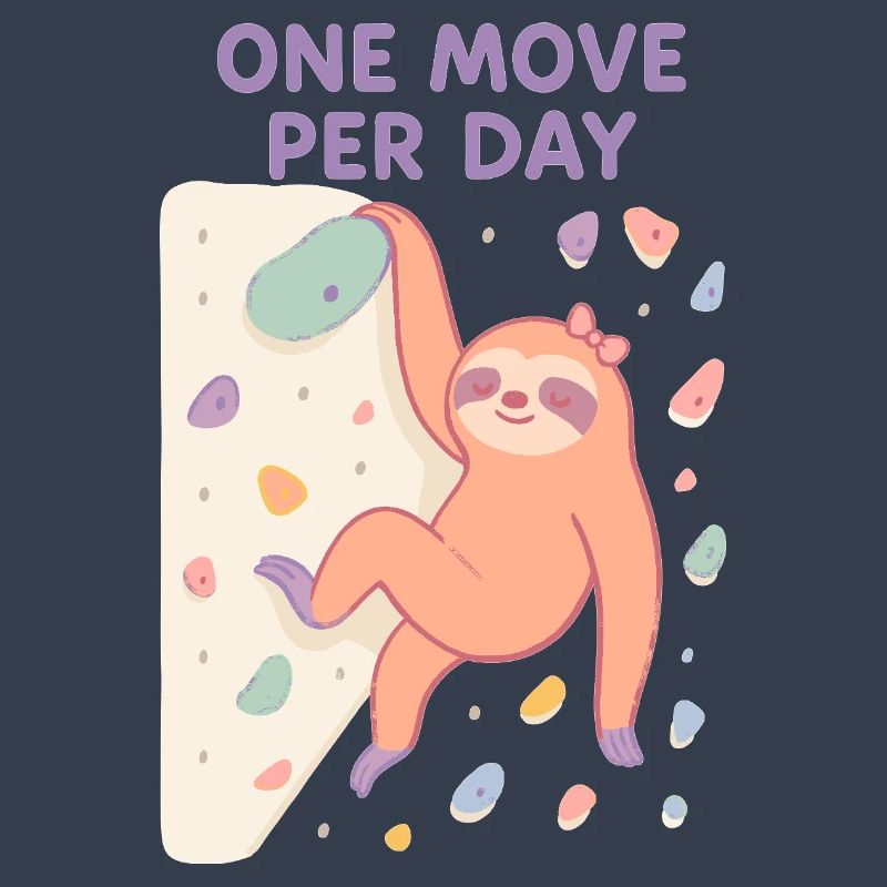 Sloth Bouldering: One Move Per Day Design