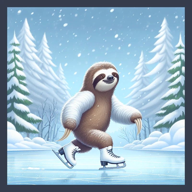 Sloth Wanderer Eislaufen