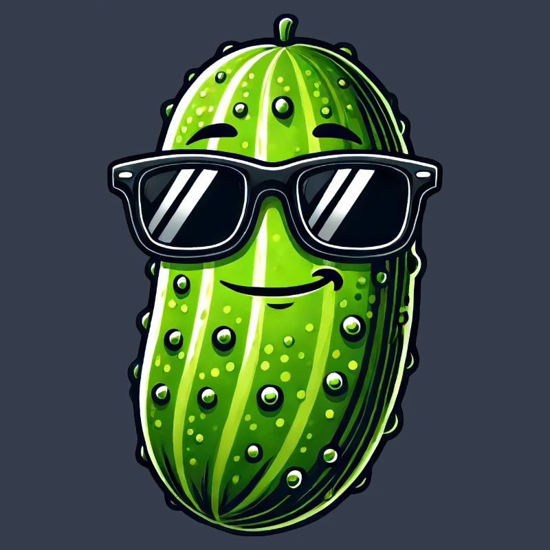 Cool Concombre Lunettes De Soleil Cornichon D’été Fruit