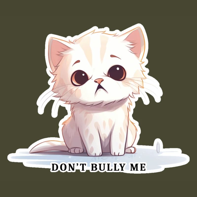 Don’t Bully Me - Chat mignon avec message