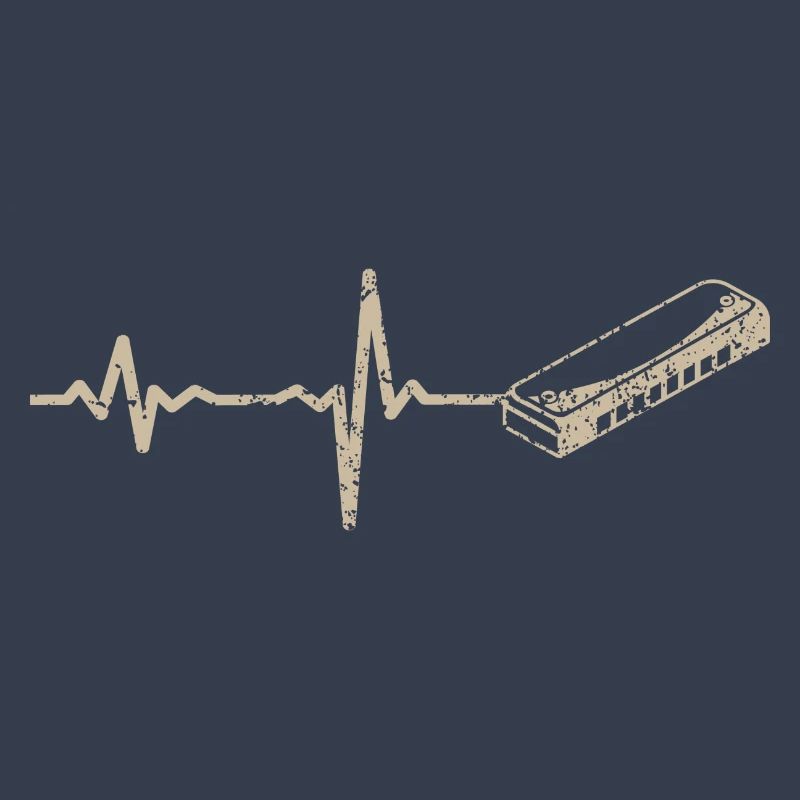 Gift heartbeat harmonica