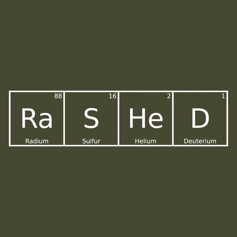 Rashed Name First Name Chemistry Periodic Table Elements