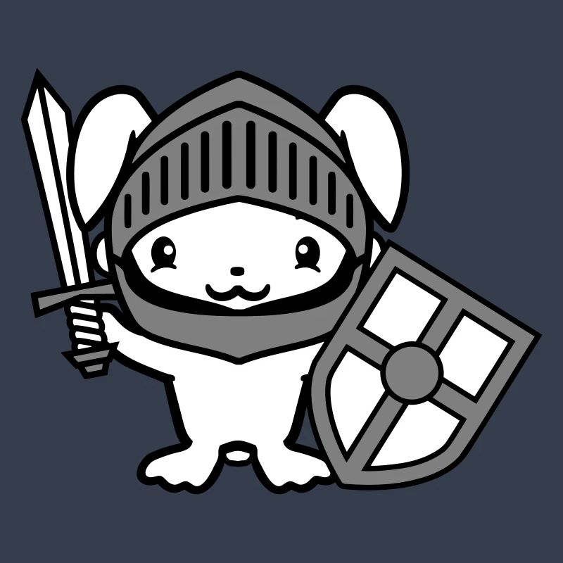 Rabbit Knight Sword Shield Armor Helmet Castle Hero
