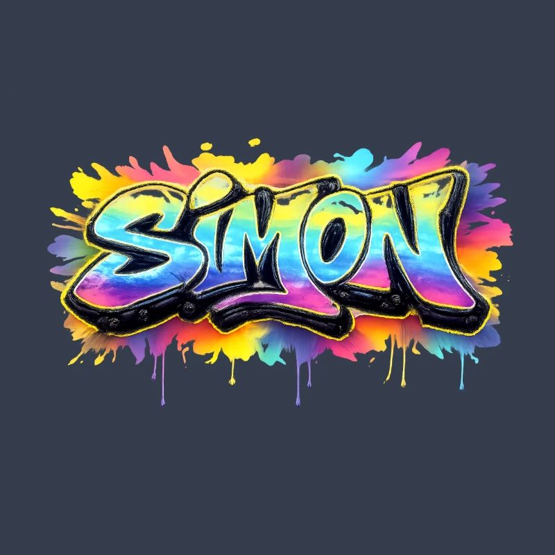 Graffiti SIMON Name Gift Ideal Printable