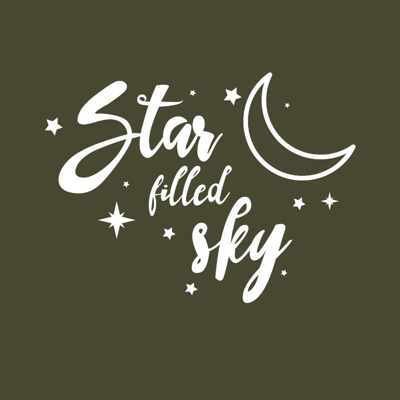 Star Moon Gift Night Sky Outer Space All