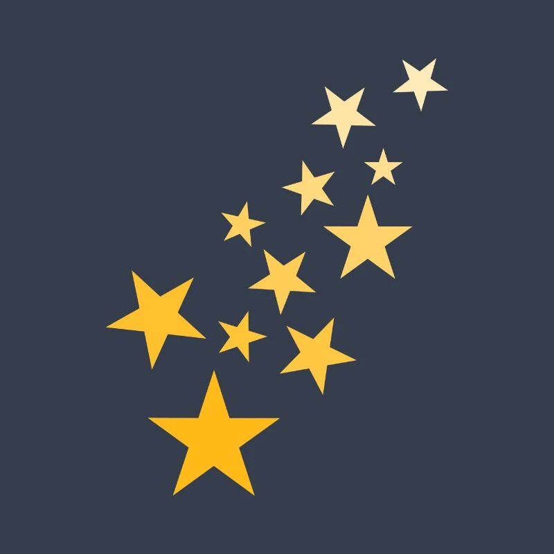 Star asterisk pattern starry sky