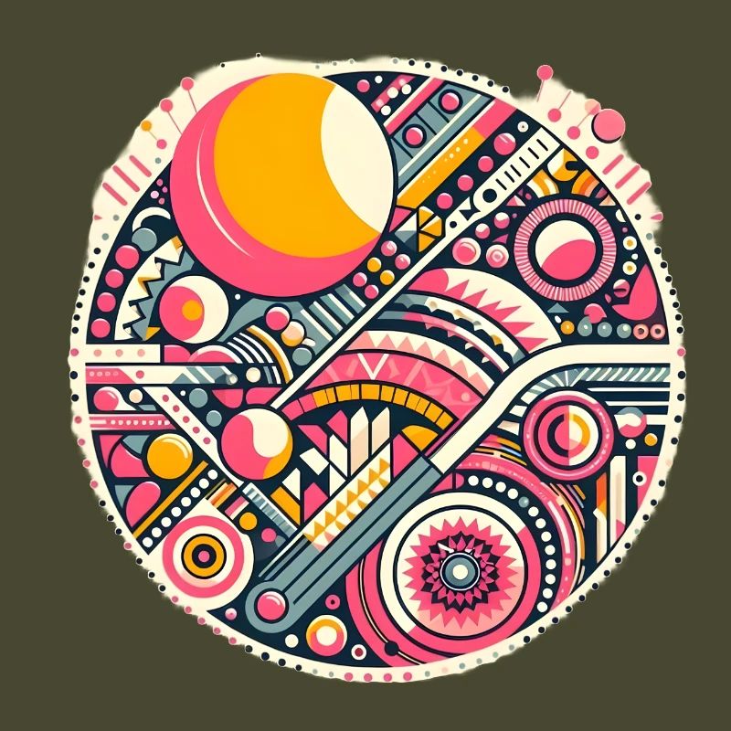 Neon Geometry — Orbit Bloom