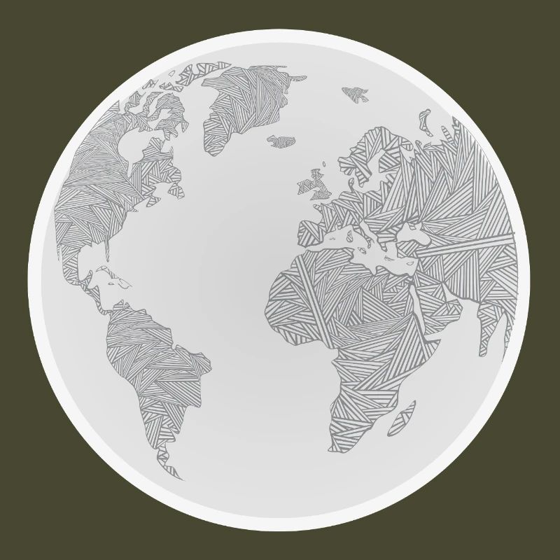 Geometric Globe Design