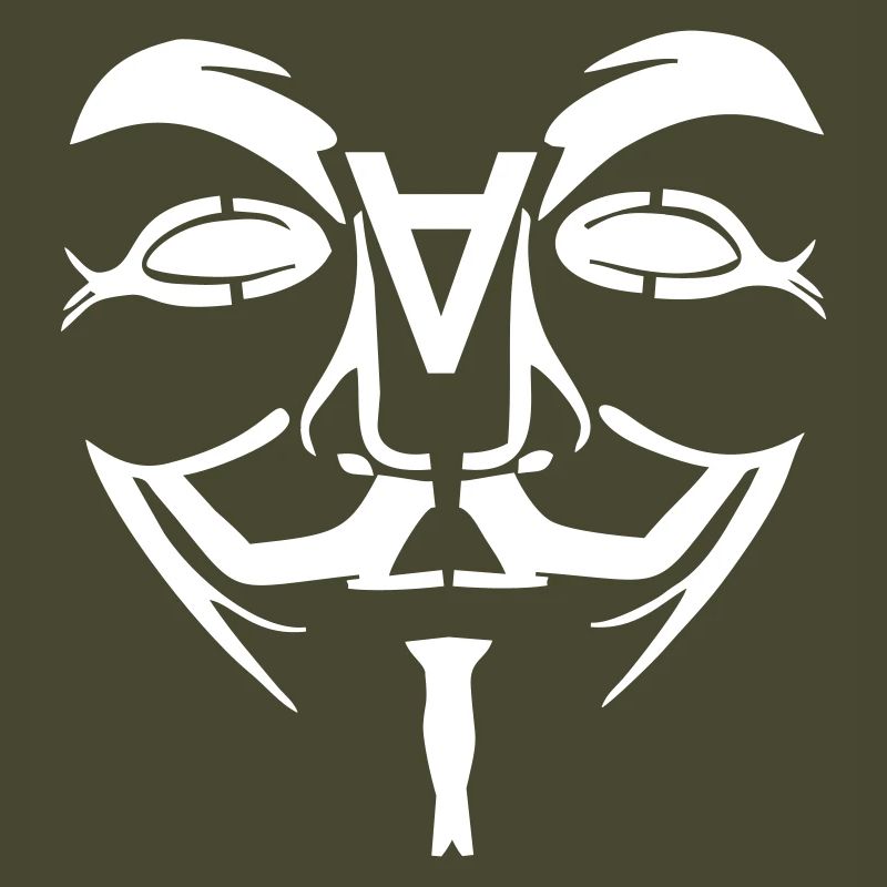 Anonymous Design Gesicht mit A