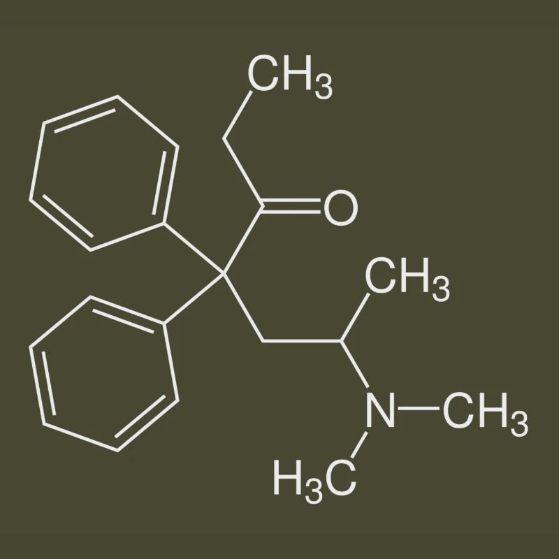 Methadone structural formula
