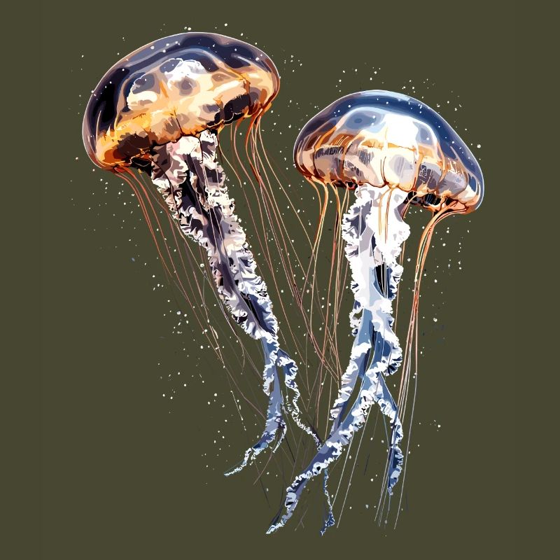 Méduse Méduse de feu Méduse Méduse mignonne