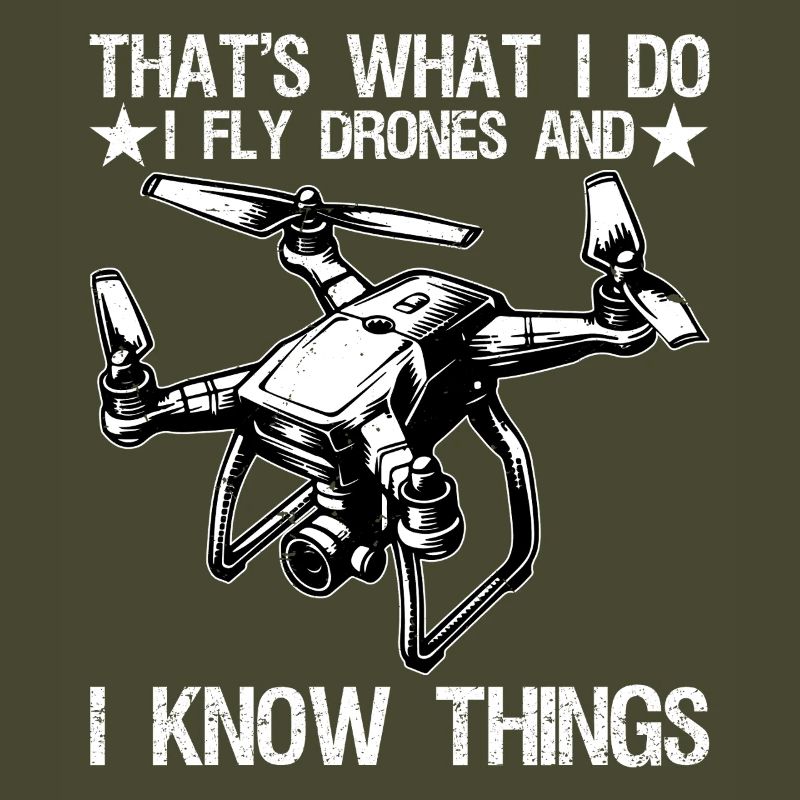 I Fly Drones And I Know Things Funny Drone Pilot 