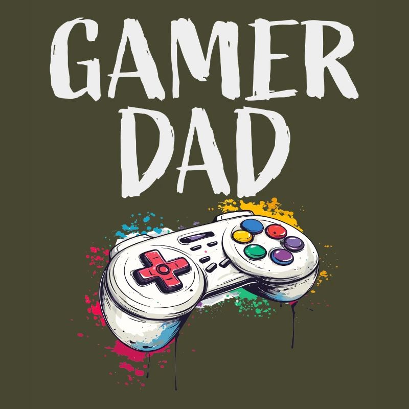 Gamer Dad Controller Kunst