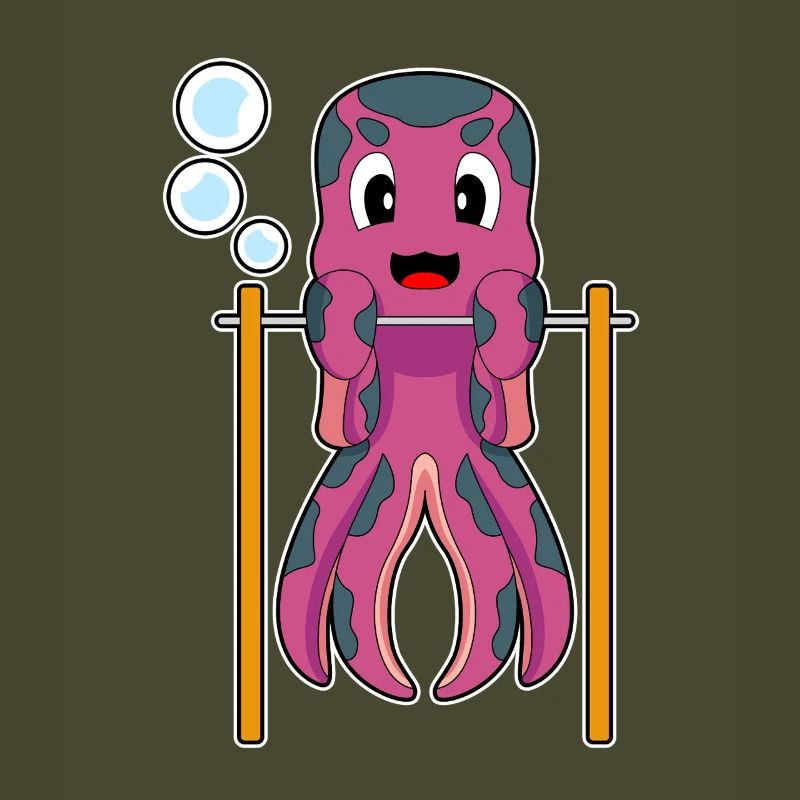 Octopus Bodybuilder Pull-ups Bodybuilding