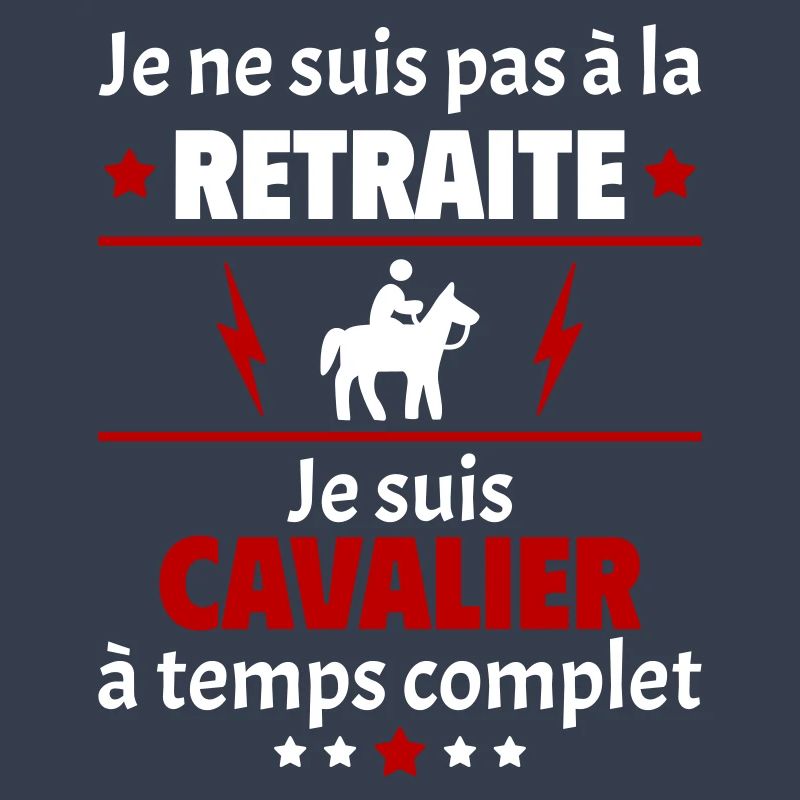 Pas à la retraite cavalier à temps complet, noël