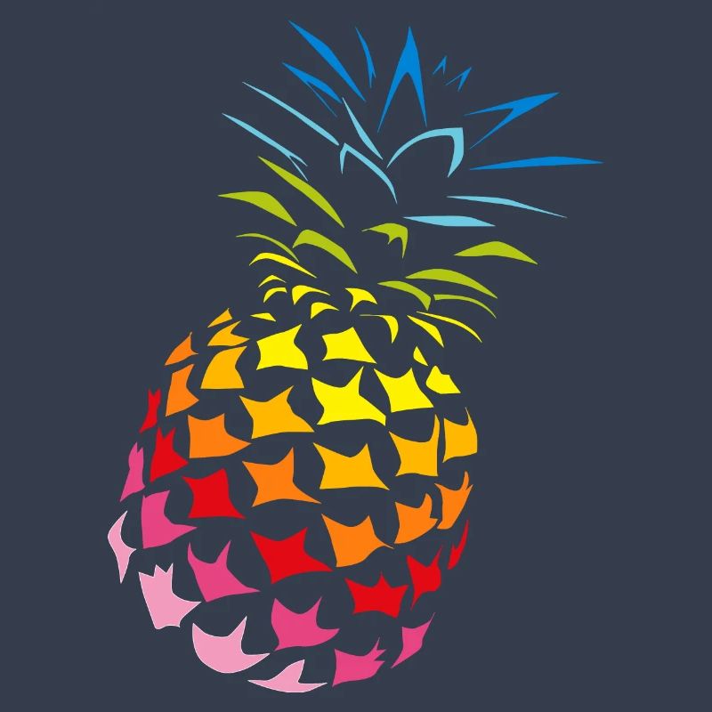 Ananas Regenbogen Farben