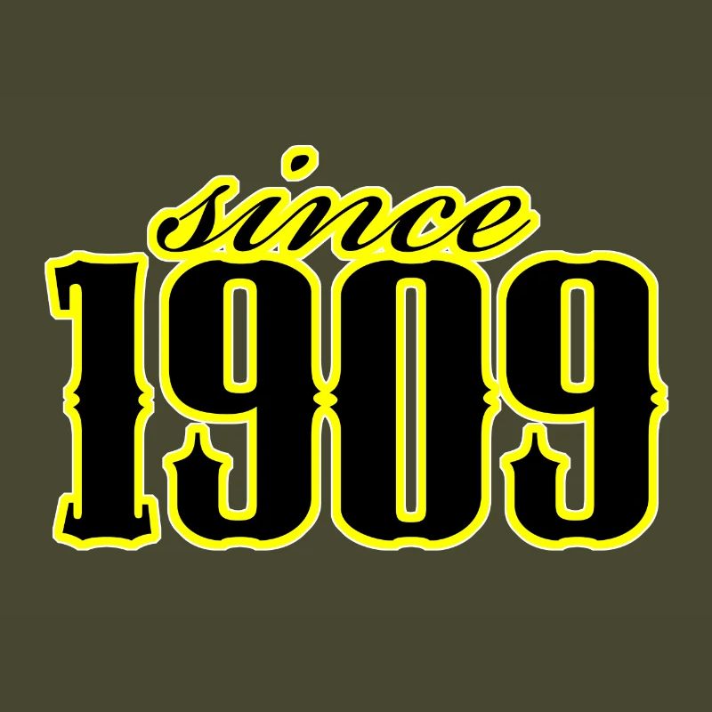 since 1909 (black)