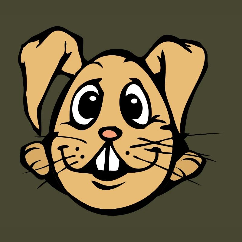 Rabbit! comic bunny egg funny egghead Easter