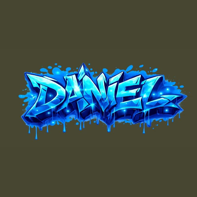 Graffiti DANIEL Name Gift Ideal Printable