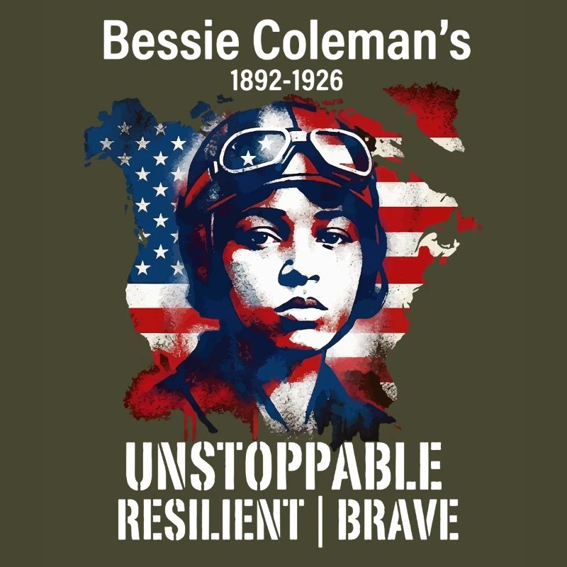 Bessie Coleman Mutig Luftfahrtpionierin