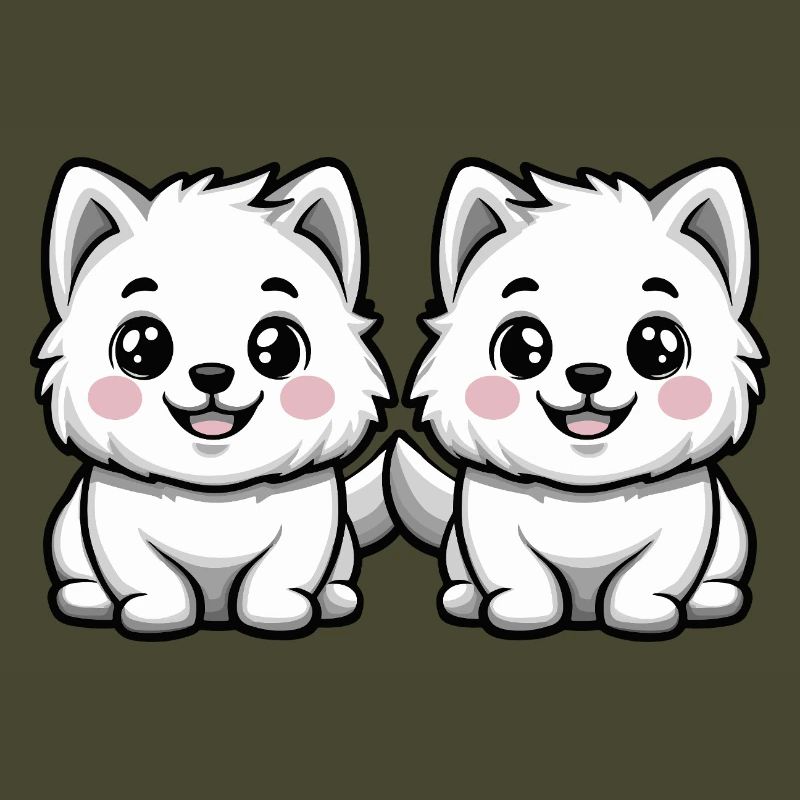 Samojede Hund Comic