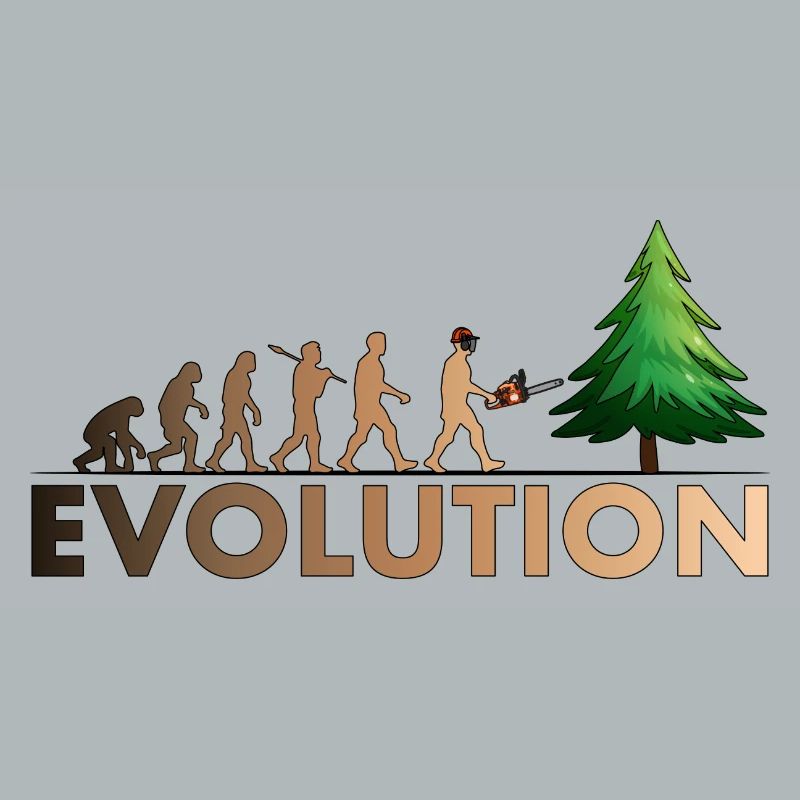 Couleur de l'évolution de la tronçonneuse