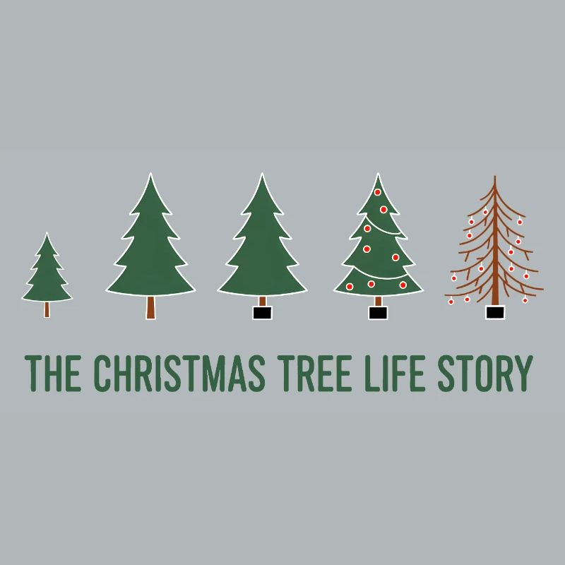 Évolution de l’arbre de Noël - Conception amusante de Noël