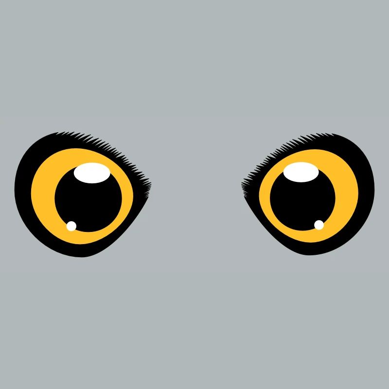 zwei leuchtende Augen einer Eule