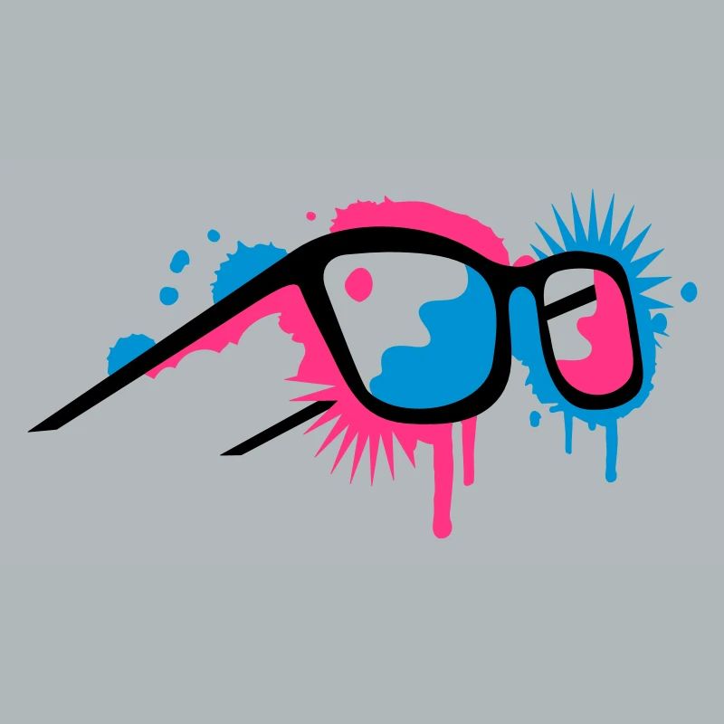 Lunettes 3D dans un style de graffiti