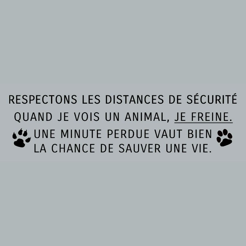 Respectons les distances de sécurité