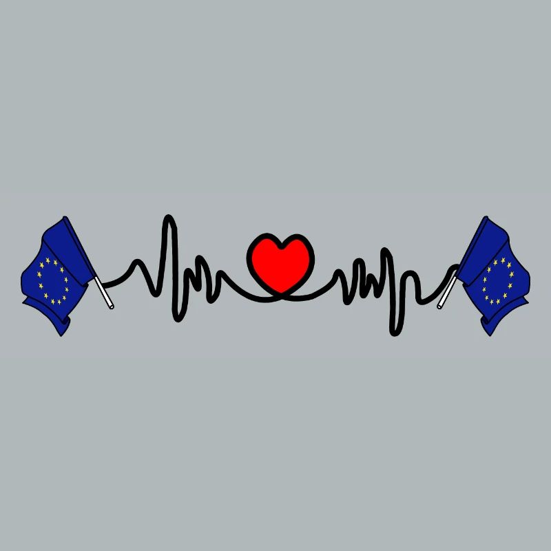 Herzfrequenz-Cardio-Flagge EU