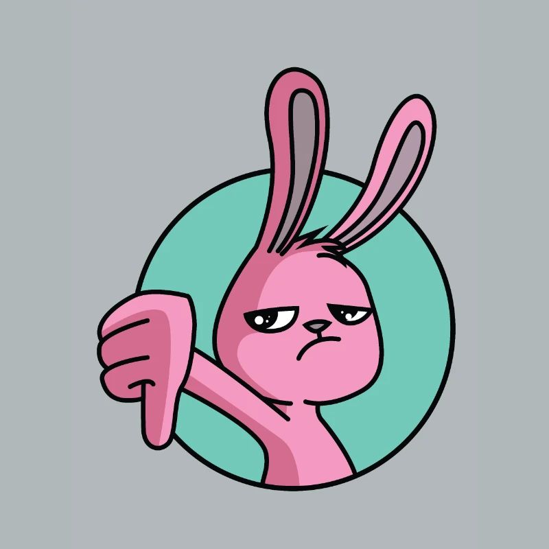 Pouce de lapin vers le bas