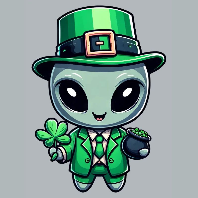 Conception de célébration extraterrestre extraterrestre de la Saint-Patrick