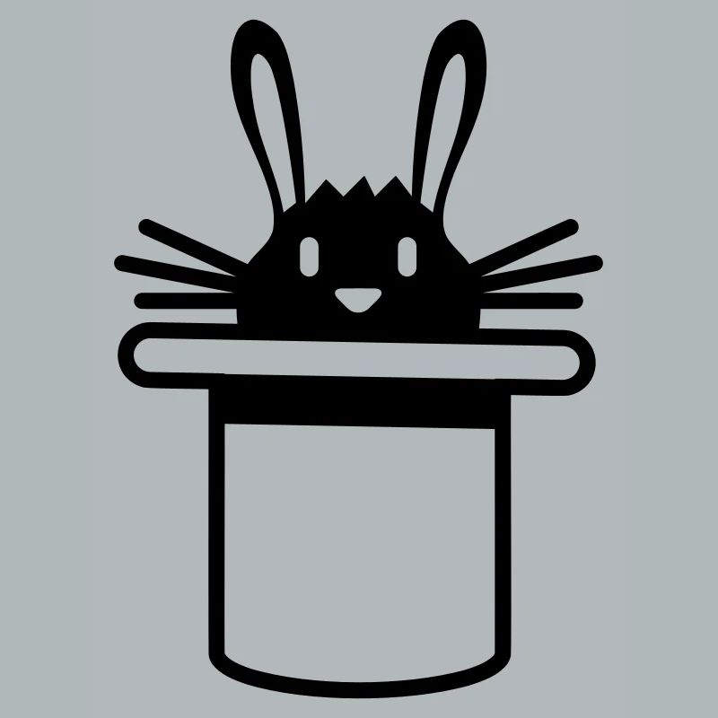 Lapin Chapeau Haut de forme Sorcier Lapin Sorcier Mignon