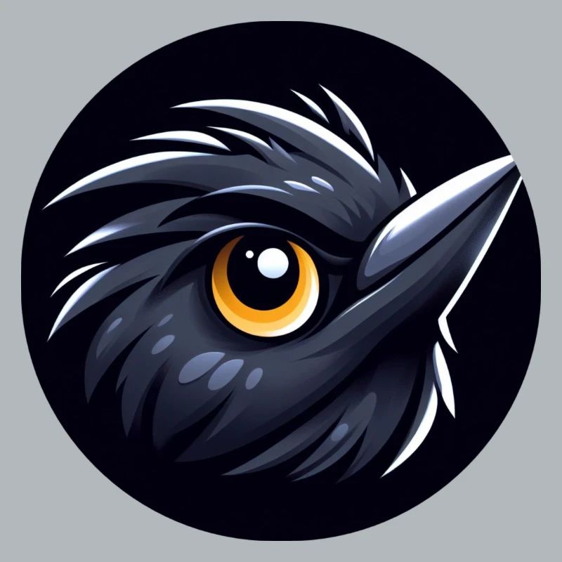 Comic Amsel Vogel