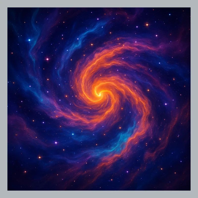 Vortex galactique dans l’espace