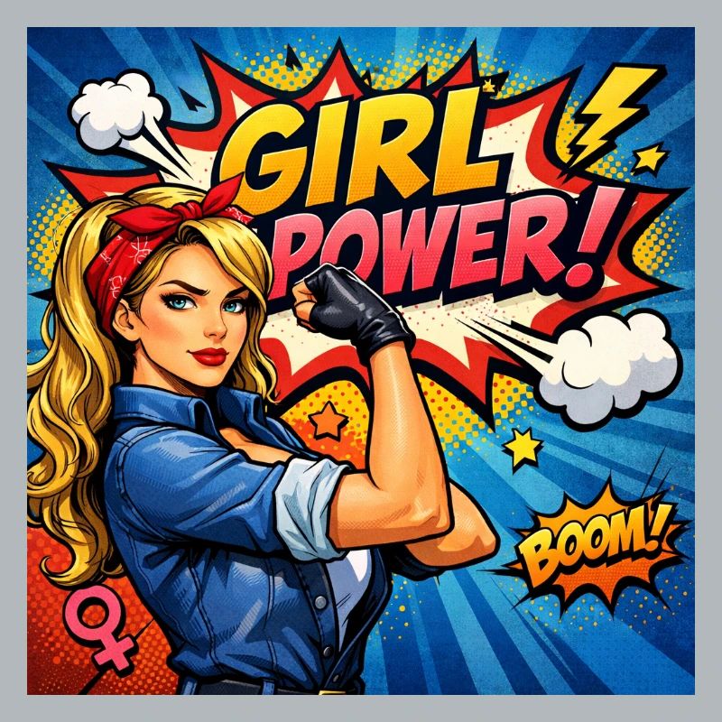 Mädchenkraft Comicheldin