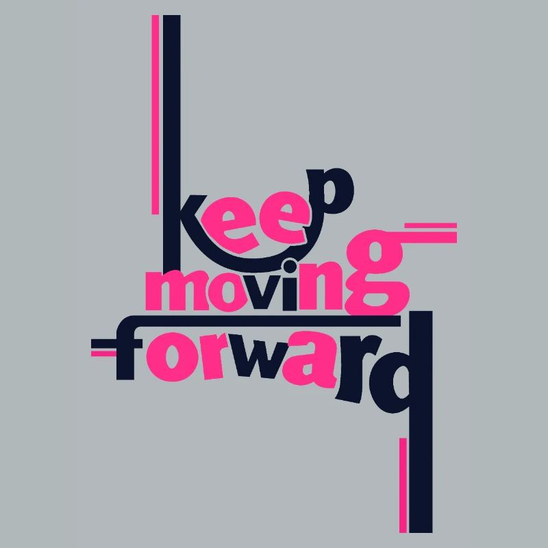 Keep Moving Forward Pink Statement Shirt
