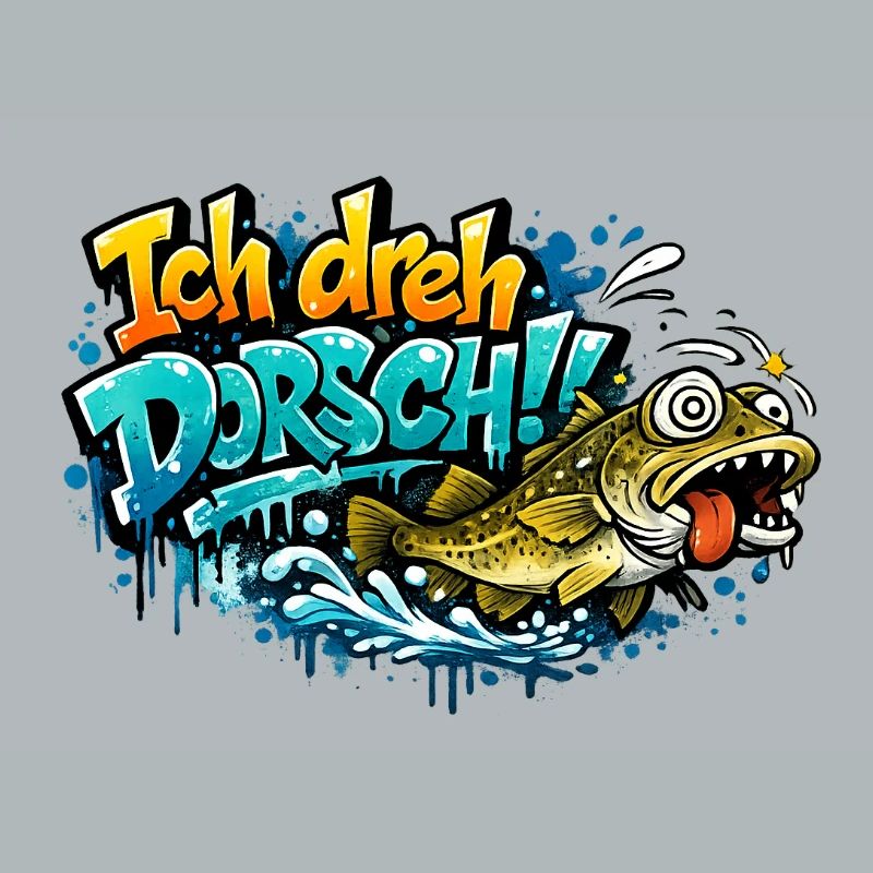 I Shoot Cod Graffiti Fish