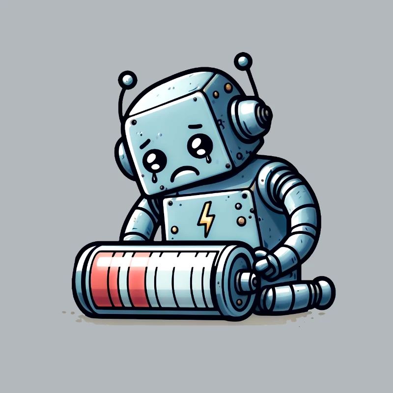 Robot Weak Battery Robo-Problems