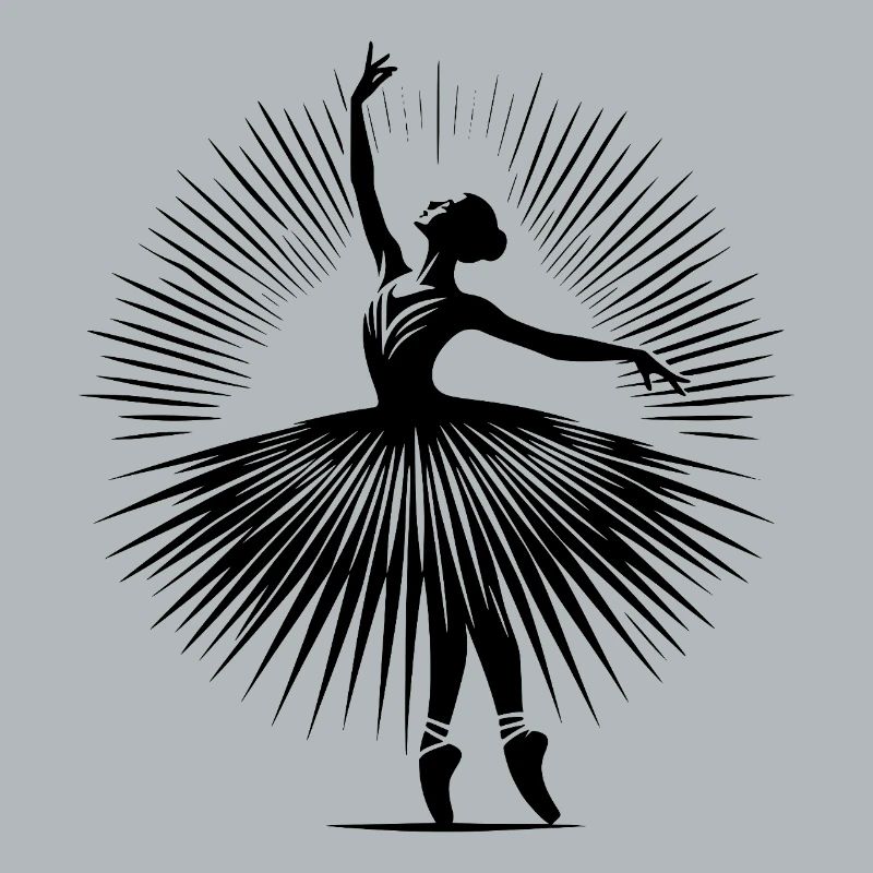 Danseuse de ballet gracieuse dans une pose de danse parfaite