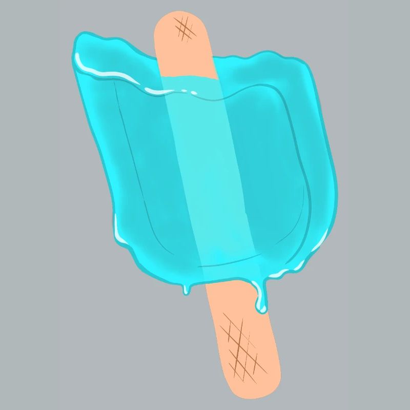Blue popsicles