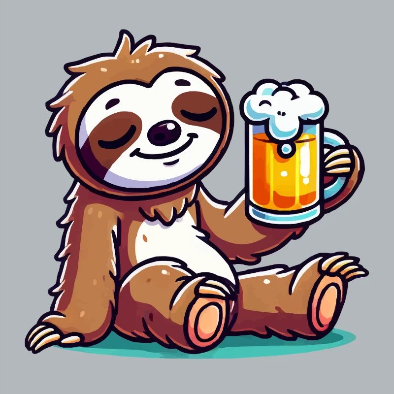faultier bier comic